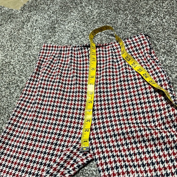 Free People Rudy Flared Houndstooth Trouser Pants Wide Leg High Waisted Size 6 - Picture 6 of 13